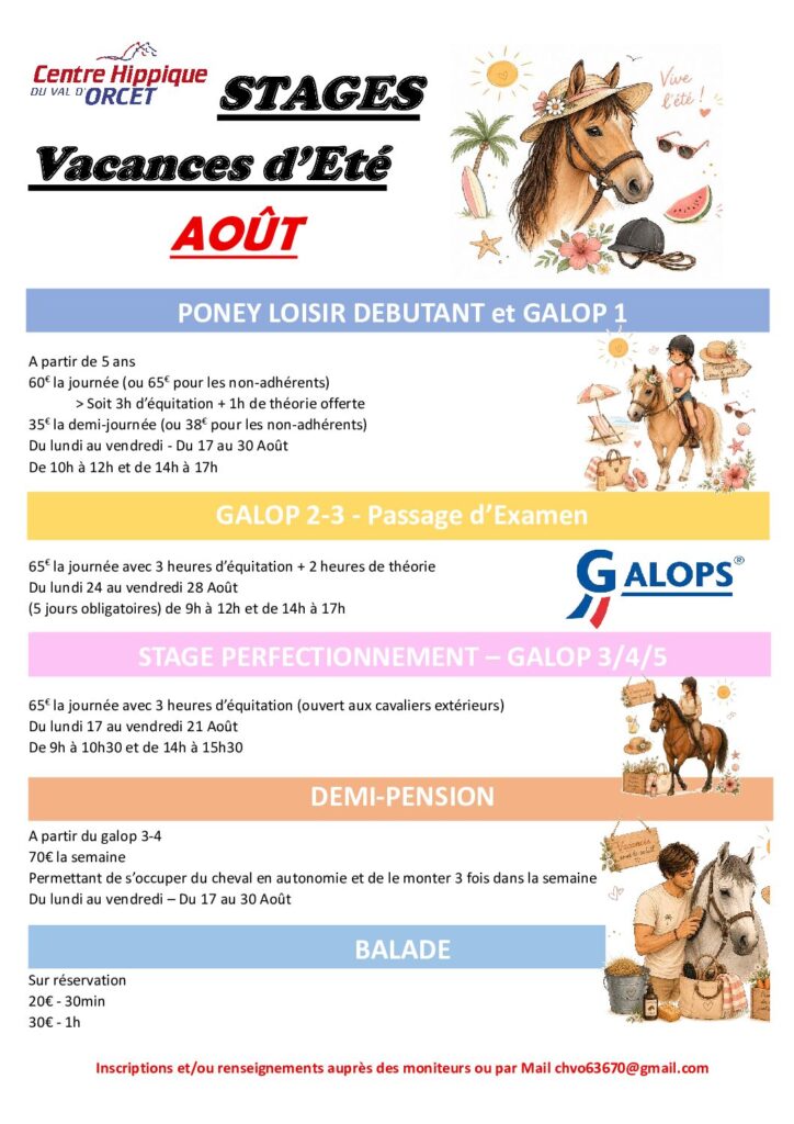 STAGES Aout pdf